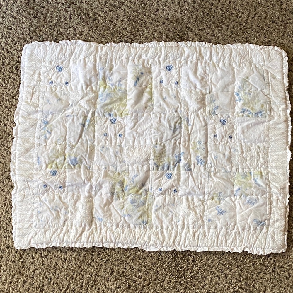 Simply Shabby Chic Blue Floral Pillow Sham
